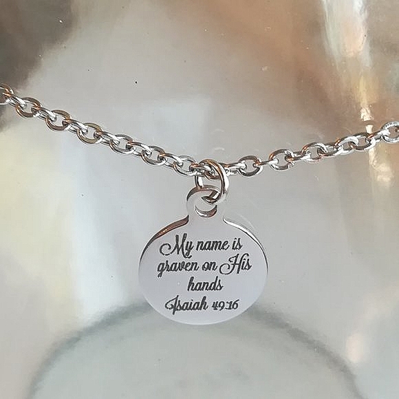 Christian Bible Verse Scripture Necklace - Picture 2 of 3